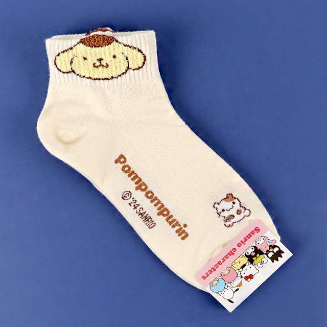 Chargez l&#39;image dans la visionneuse de la galerie, Sanrio Boucle -  Characters Face Cotton Ankle Crew Socks
