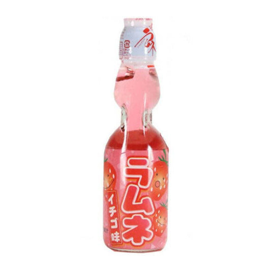 Hata Ramune Strawberry 200ml Soft Drink Soda