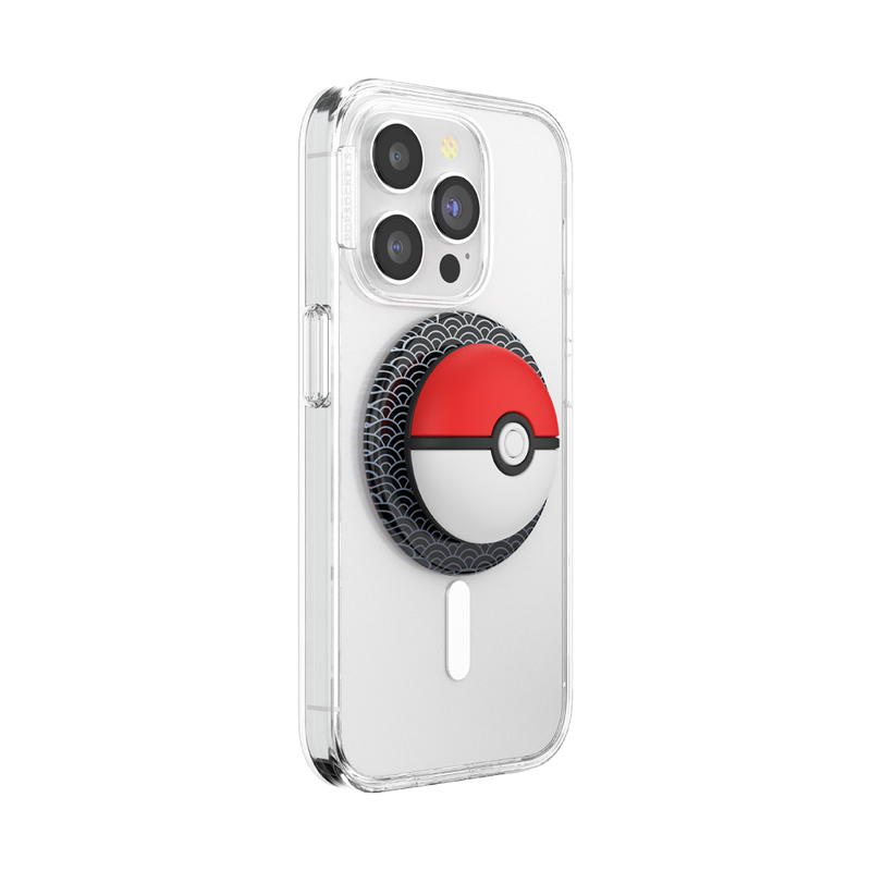 Cargue la imagen en el visor de la galería, PopSockets Pokemon - Puffy Poké Ball Seigaiha Phone Grip MagSafe
