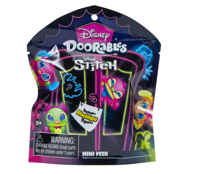 Chargez l&#39;image dans la visionneuse de la galerie, U.C.C. Distributing Disney Doorables Blacklight Series Stitch Series Blind Bag
