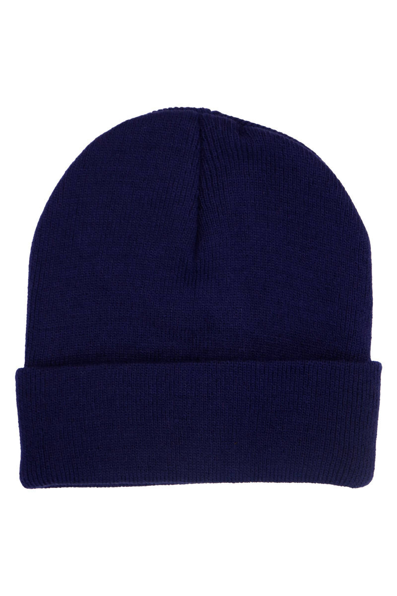 Load image into Gallery viewer, Adults Classic Solid Acrylic Cuffed Beanie
