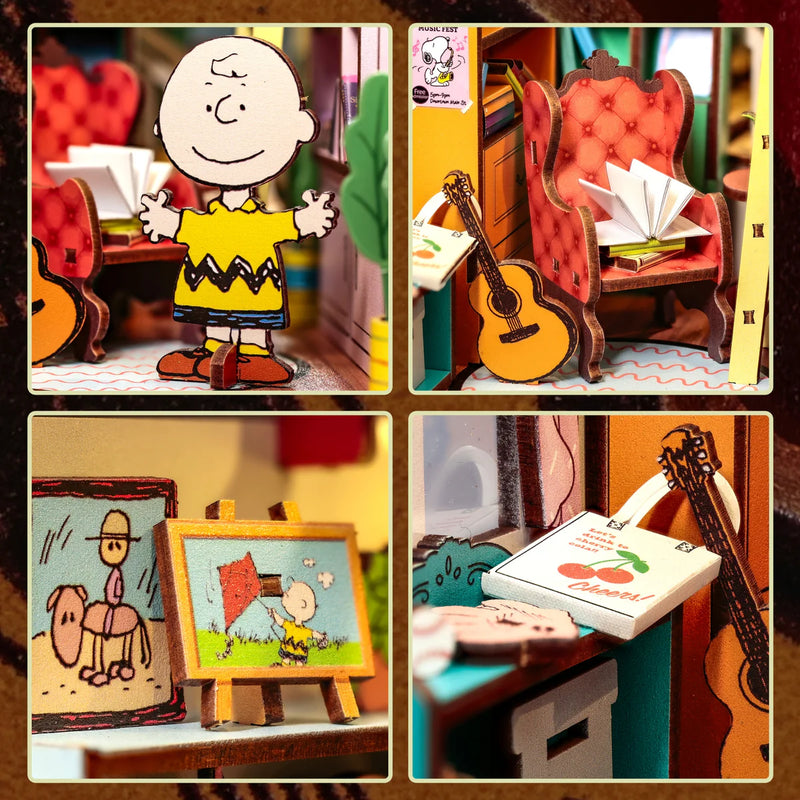 Load image into Gallery viewer, Hands Craft Peanuts - Storybook Corner DIY Miniature Book Nook Kit Figure
