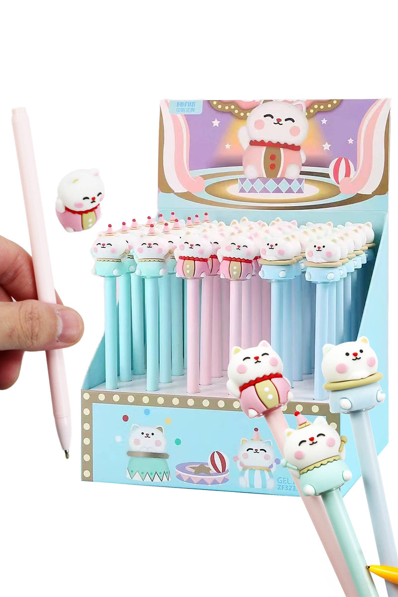 Cargue la imagen en el visor de la galería, Circus Kitty - Cat Figurine Ballpoint Pen 1 pcs
