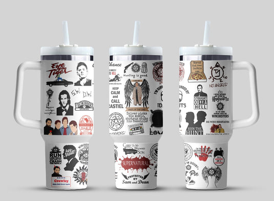 Supernatural - Sam & Dean Quotes 40Oz Tumbler - Kryptonite Character Store
