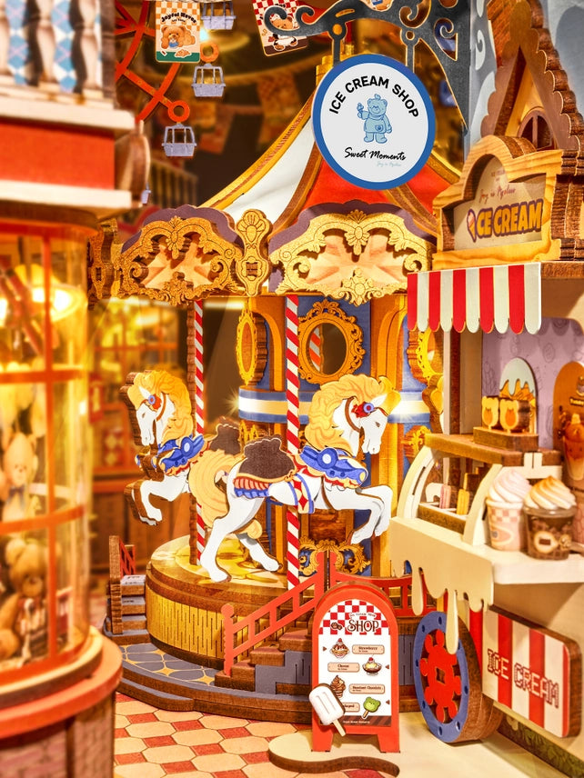 Chargez l'image dans la visionneuse de la galerie, Robotime: Fairytale Amusement Park Book Nook Rolife 3D Wooden Puzzles Figure
