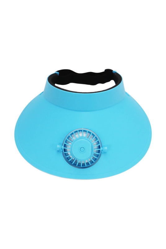 Cap Zone - Women's Matte Pastel Sun Visor 1pc Electric Fan