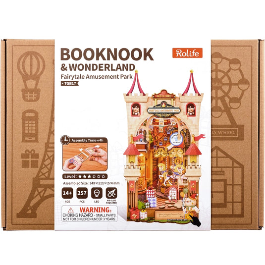 Robotime: Fairytale Amusement Park Book Nook Rolife 3D Wooden Puzzles Figure