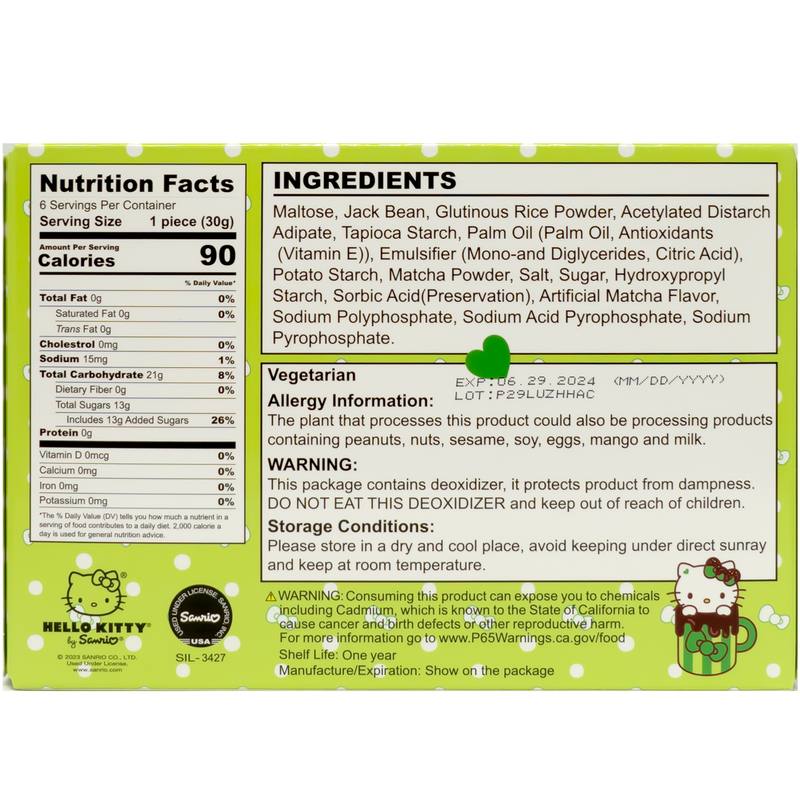 Chargez l&#39;image dans la visionneuse de la galerie, Hello Kitty Mochi Matcha Flavor 180g
