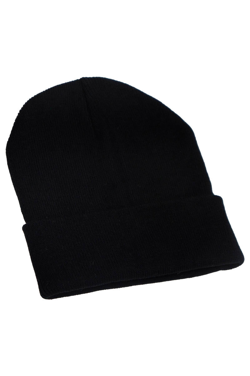 Load image into Gallery viewer, Adults Classic Solid Acrylic Cuffed Beanie
