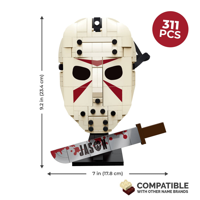Load image into Gallery viewer, Brickcraft Friday The 13TH Jason's Mask Building Brick
