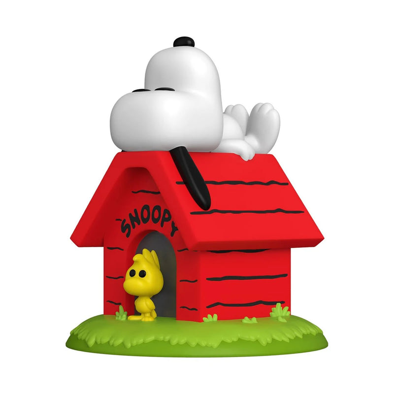 Cargue la imagen en el visor de la galería, Funko POP! Deluxe: Peanuts - Snoopy and Woodstock on Doghouse Vinyl Figure
