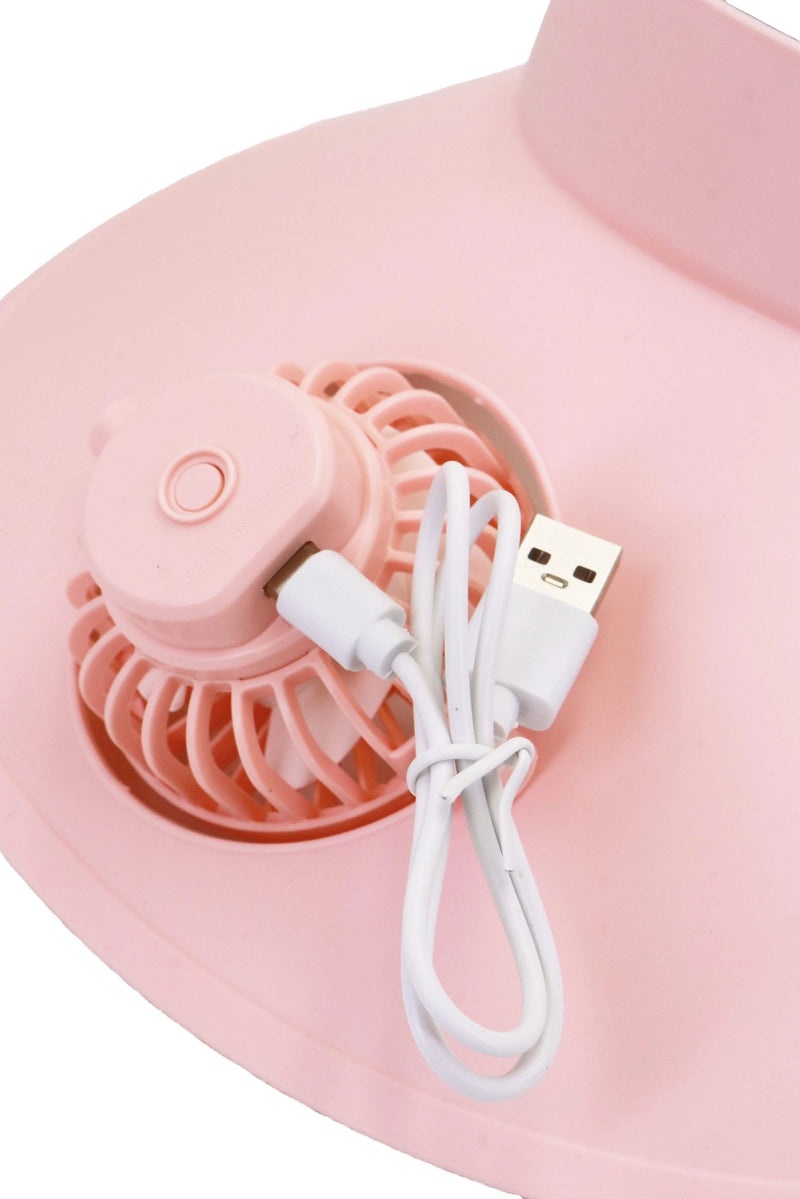 Cargue la imagen en el visor de la galería, Cap Zone - Women's Matte Pastel 1Pc Electric Fan Sun Visor
