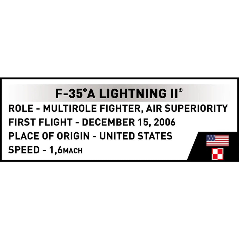 Chargez l'image dans la visionneuse de la galerie, Cobi Armed Forces - F-35B Lightning II "Husarz" Fighter Jet Brick Toy
