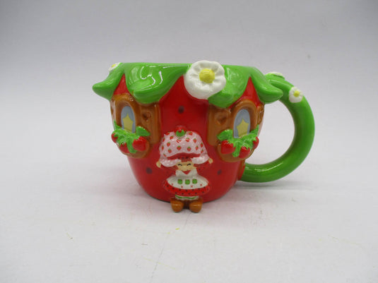 Strawberry Shortcake Cake Ceramic 3D Sculpted Mug