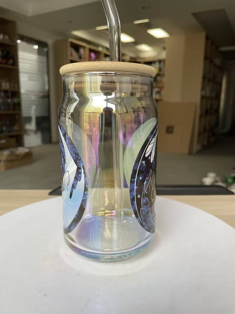Load image into Gallery viewer, How to Train Your Dragon Night &amp; Light 16oz Iridescent Glass
