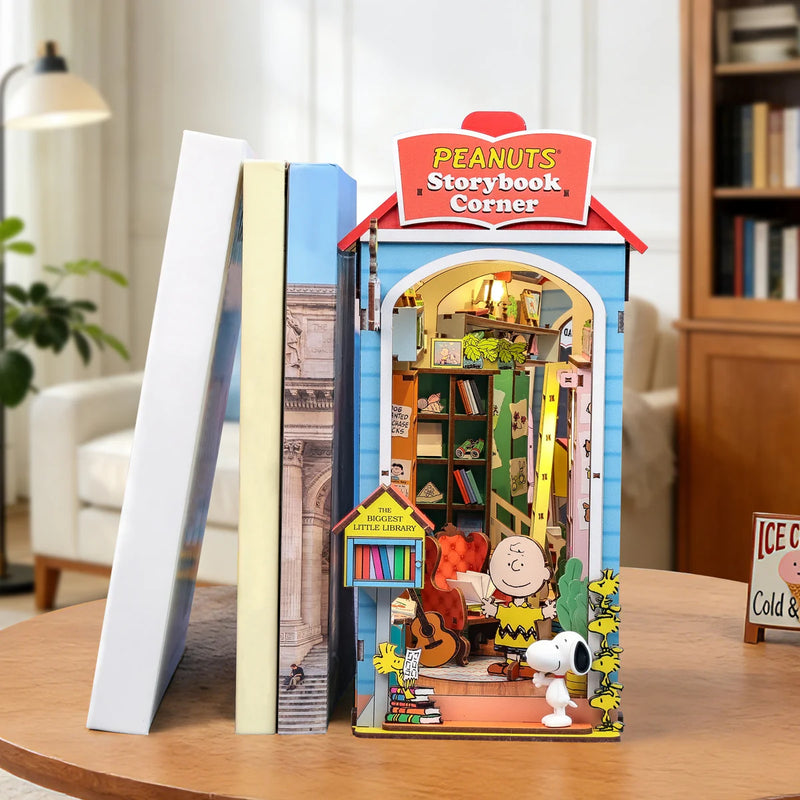 Load image into Gallery viewer, Hands Craft Peanuts - Storybook Corner DIY Miniature Book Nook Kit Figure
