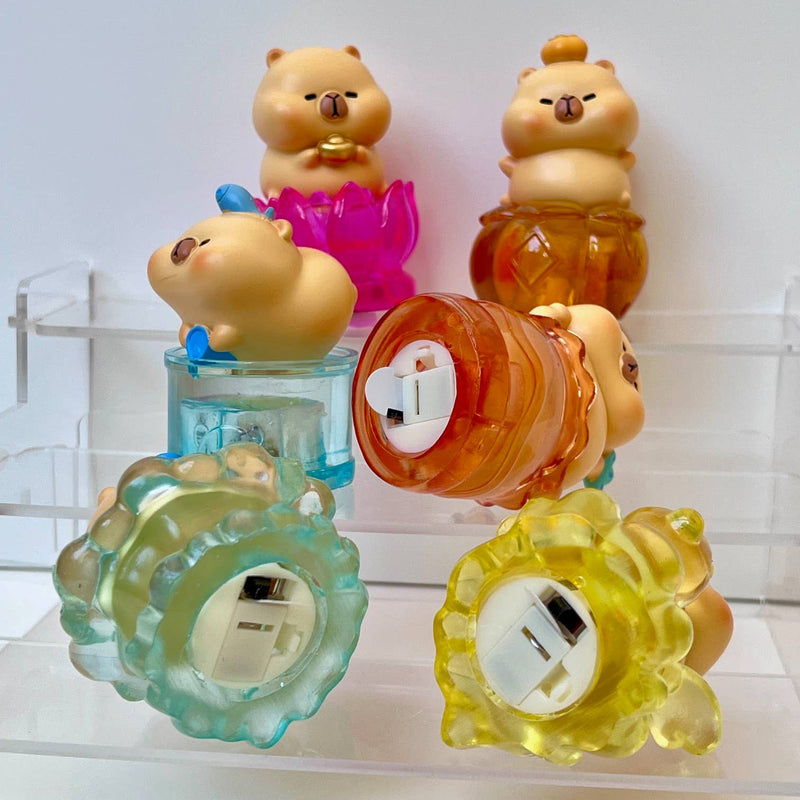 Chargez l&#39;image dans la visionneuse de la galerie, Capybara Light Up Jewel 1pc Figure Blind Box
