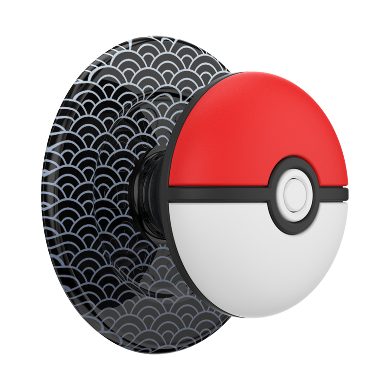 Cargue la imagen en el visor de la galería, PopSockets Pokemon - Puffy Poké Ball Seigaiha Phone Grip MagSafe
