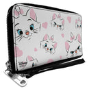 Disney Aristocats Marie Expressions Women's PU Zip Around Wallet