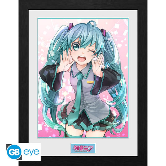 Abysse America Hatsune Miku Framed print Wink Wall Art
