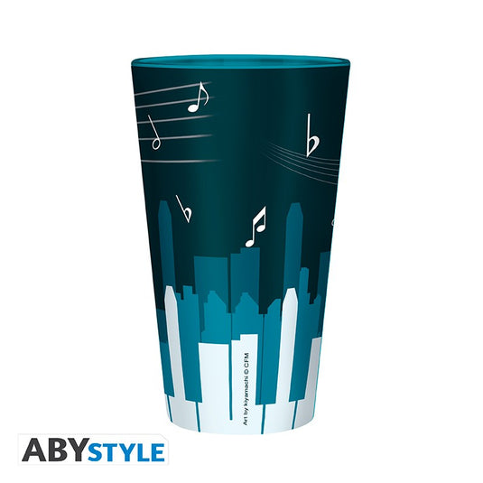 Hatsune Miku - Musical City Large Glass
