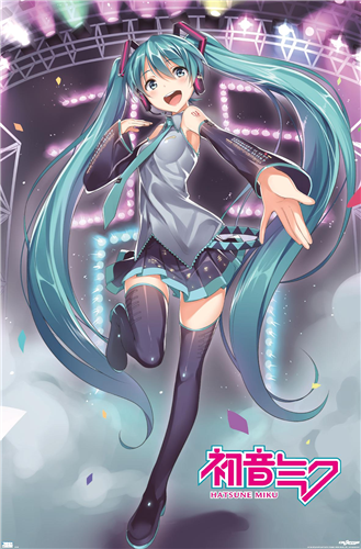 Hatsune Miku - Stage Lights Poster