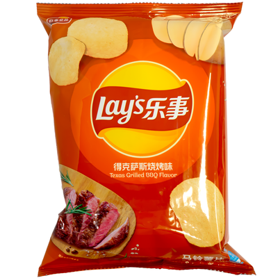 Lay's Potato Chips Texas Grilled BBQ Flavor
