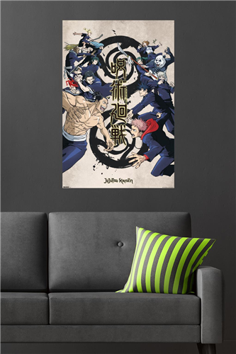 Load image into Gallery viewer, Trends International Jujutsu Kaisen - Group Key Visual Wall Poster
