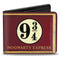 Warner Bros: Harry Potter Hogwarts Express 9 3/4 Burgundy Gold Bi-fold Men's Wallet
