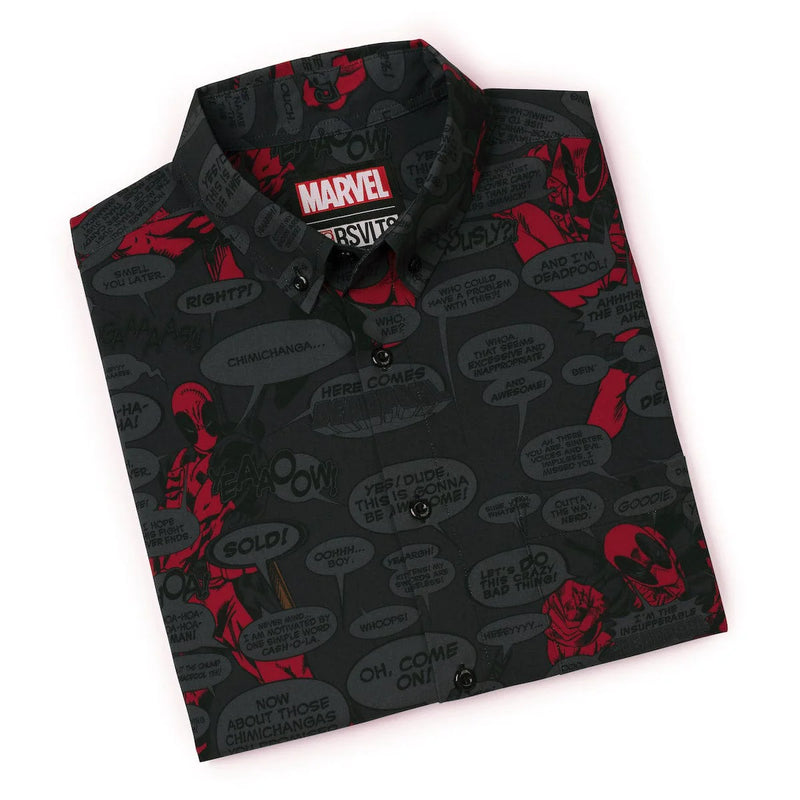 Cargue la imagen en el visor de la galería, Marvel Deadpool &quot;Merc with a Mouth&quot; – KUNUFLEX Short Sleeve Shirt
