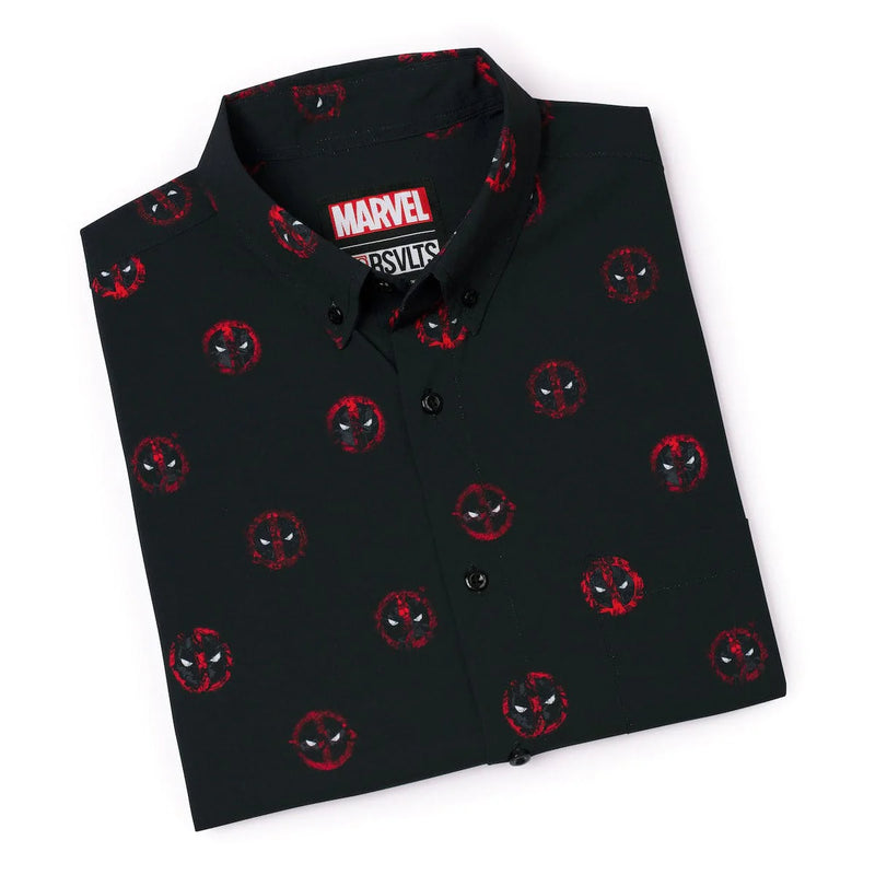 Cargue la imagen en el visor de la galería, Marvel Deadpool &quot;The Anti-Hero&quot; – KUNUFLEX Short Sleeve Shirt
