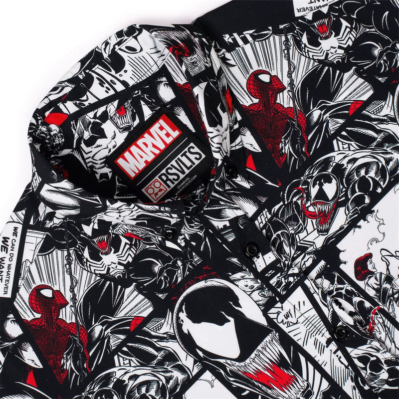 Cargue la imagen en el visor de la galería, Marvel 85th Anniversary: &quot;Spider vs. Symbiote&quot; Kunuflex Short Sleeve Shirt
