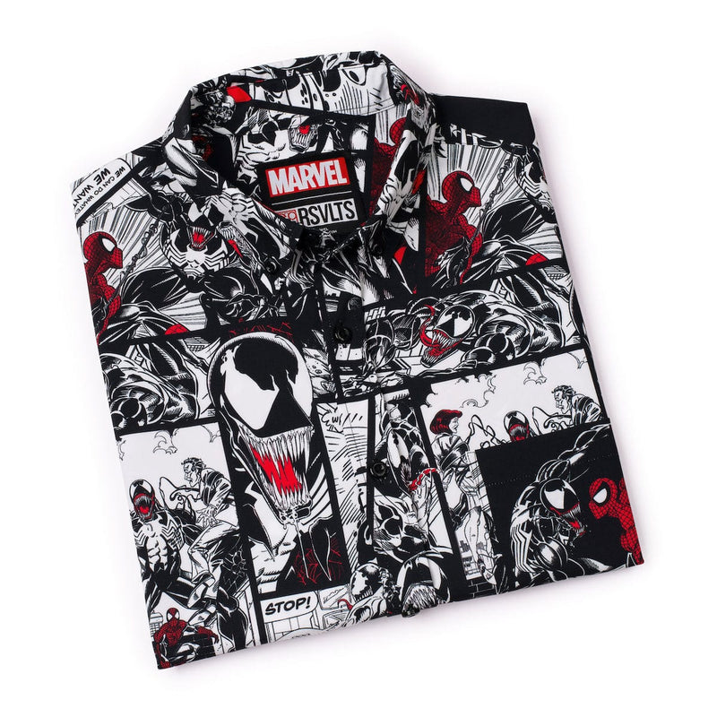 Cargue la imagen en el visor de la galería, Marvel 85th Anniversary: &quot;Spider vs. Symbiote&quot; Kunuflex Short Sleeve Shirt
