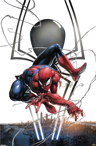 Load image into Gallery viewer, Trends International Marvel Comics: Spider-Man - Peter Parker (Comic) - City Logo Wall Poster
