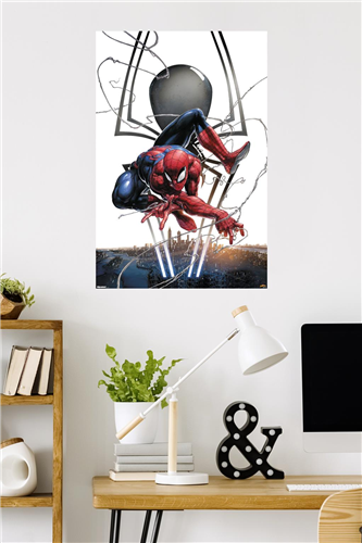 Load image into Gallery viewer, Trends International Marvel Comics: Spider-Man - Peter Parker (Comic) - City Logo Wall Poster
