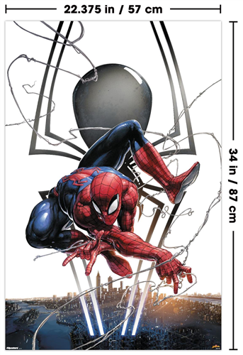 Load image into Gallery viewer, Trends International Marvel Comics: Spider-Man - Peter Parker (Comic) - City Logo Wall Poster
