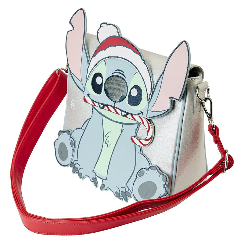 Load image into Gallery viewer, Loungefly Disney: Lilo &amp; Stitch - Stitch Holiday Cosplay Crossbody Bag
