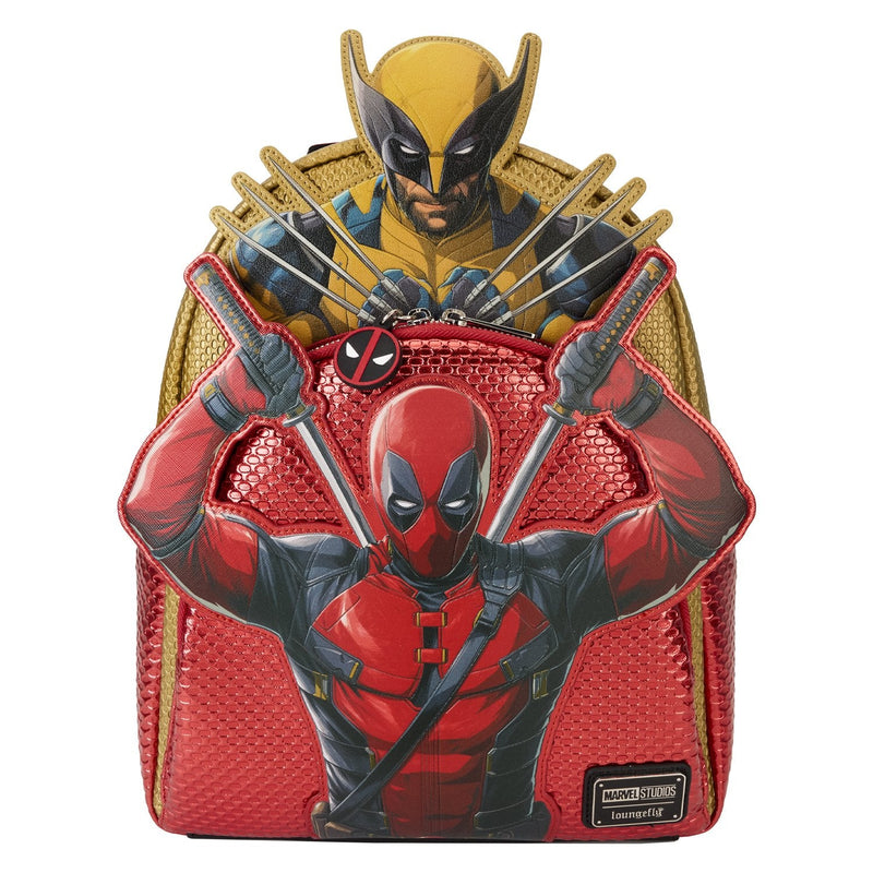 Load image into Gallery viewer, Loungefly Marvel Deadpool 3 - Deadpool &amp; Wolverine Mini Backpack
