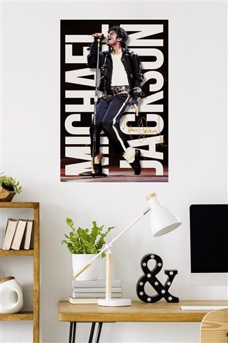 Load image into Gallery viewer, Trends International Michael Jackson  - Performance Mic Wall Poster
