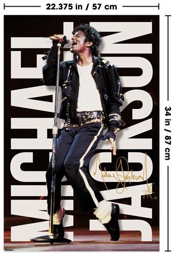 Load image into Gallery viewer, Trends International Michael Jackson  - Performance Mic Wall Poster
