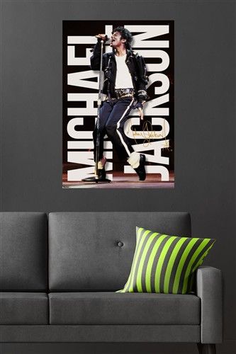 Load image into Gallery viewer, Trends International Michael Jackson  - Performance Mic Wall Poster
