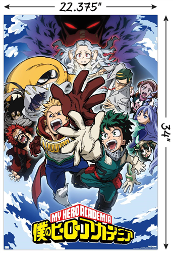 Chargez l&#39;image dans la visionneuse de la galerie, Trends International My Hero Academia - Season 4 Key Art Wall Poster
