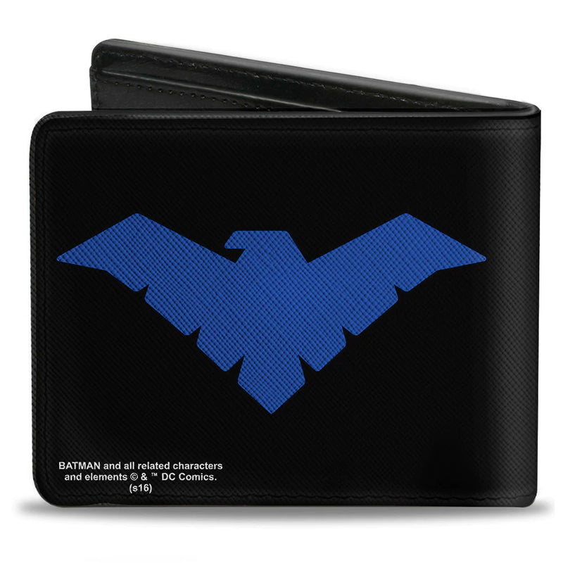 Chargez l&#39;image dans la visionneuse de la galerie, DC Comics: Nightwing Logo  Bi-fold Men&#39;s Wallet
