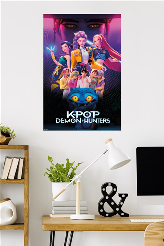 Chargez l&#39;image dans la visionneuse de la galerie, Trends International Netflix K-Pop Demon Hunters (2025) - Group Wall Poster
