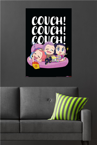 Chargez l&#39;image dans la visionneuse de la galerie, Trends International Netflix K-Pop Demon Hunters (2025) - Huntrix Chibi Couch Wall Poster
