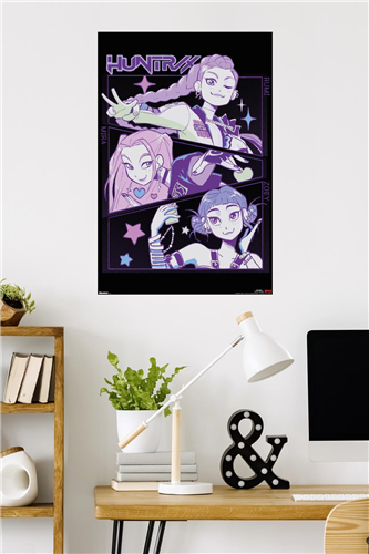 Chargez l&#39;image dans la visionneuse de la galerie, Trends International Netflix K-Pop Demon Hunters (2025) - Huntrix Illustration Wall Poster
