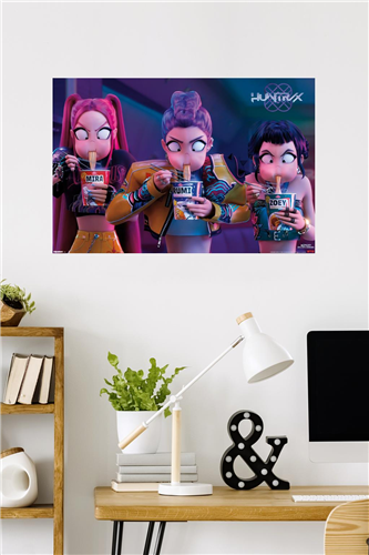 Chargez l&#39;image dans la visionneuse de la galerie, Trends International Netflix K-Pop Demon Hunters (2025) - Huntrix Noodles Wall Poster
