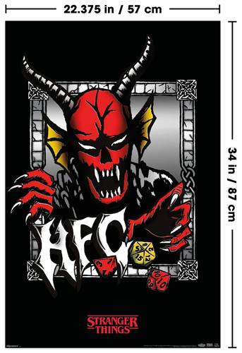 Trends International Netflix: Stranger Things Season 5 - Hellfire Club Dice Wall Poster