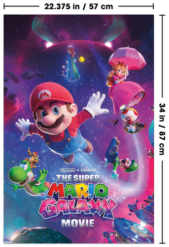 Chargez l'image dans la visionneuse de la galerie, The Super Mario Galaxy Movie - Characters Poster
