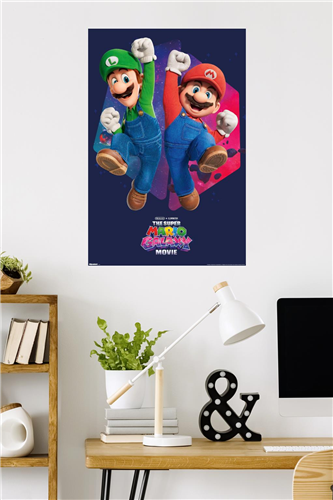 Cargue la imagen en el visor de la galería, The Super Mario Galaxy Movie - Mario &amp; Luigi Jump Poster
